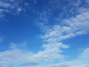 Low angle view of clouds in sky