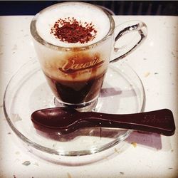 Close-up of food on table