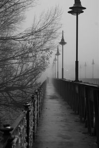 Low angle view of street light