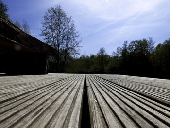 View of wooden structure