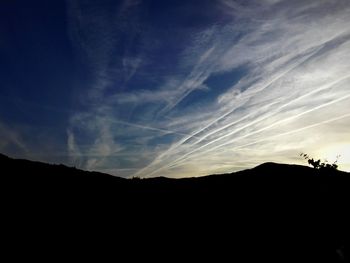 Scenic view of landscape against sky during sunset