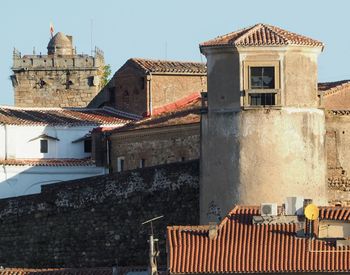 Exterior of old building against sky