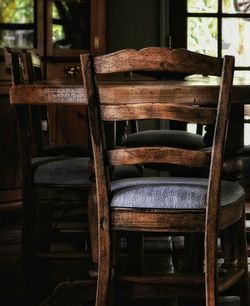 Close-up of wooden door