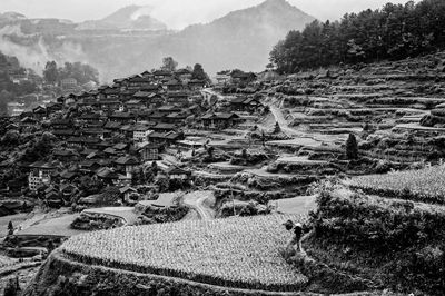 Scenic view of mountains