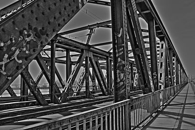 Low angle view of bridge against sky