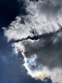 Low angle view of clouds in sky