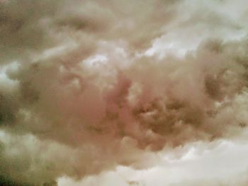 Low angle view of storm clouds in sky