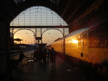 Railroad station platform