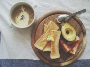Close-up of served food