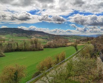 Scenic view of landscape against sky