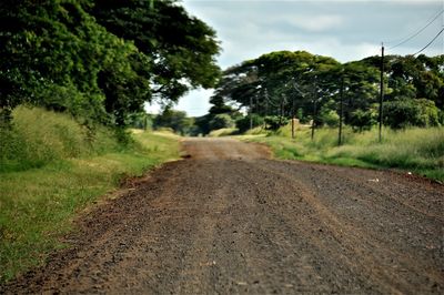 Road passing through landscape