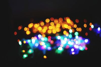 Defocused lights at night