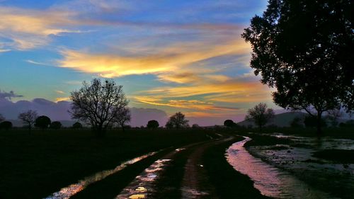 Road passing through landscape