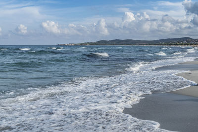 Scenic view of sea against sky