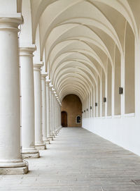 Empty corridor of building