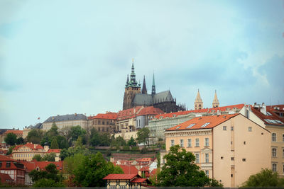 Residential structures against sky