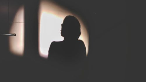 Silhouette of man