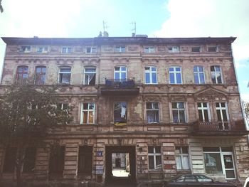 Low angle view of building against sky