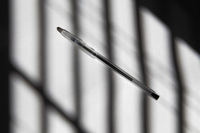 High angle view of pen