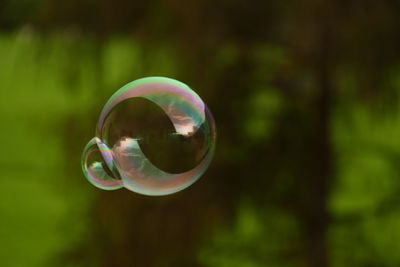 Close-up of bubbles in bubble