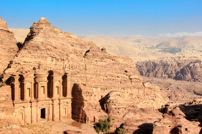 Rock formations in a desert