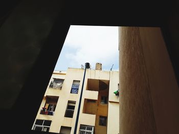 Low angle view of building against sky