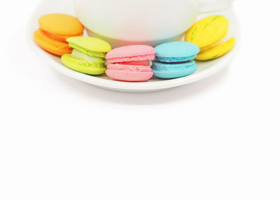 Multi colored candies in plate