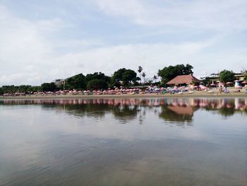 Reflection of clouds in water