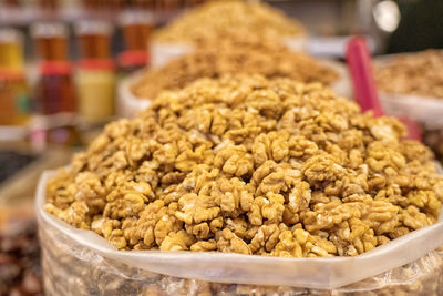 Dried nuts and fruits for sale 