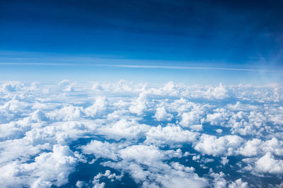 Aerial view of cloudscape