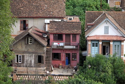Houses in city