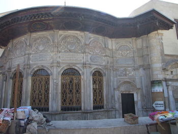 Low angle view of historical building