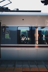 Train at railroad station