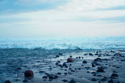 Scenic view of sea against sky