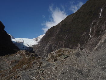 Scenic view of franz josef glacier