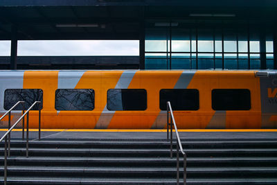 A platform of a railway station