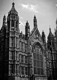 Low angle view of historical building against sky