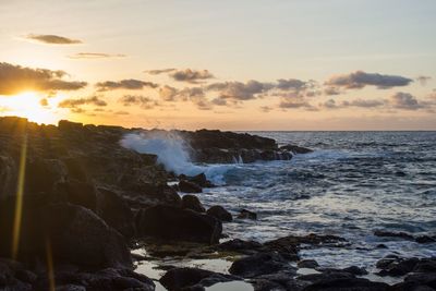 Scenic view of sea against sky