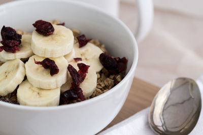 Close-up of fruits in bowl