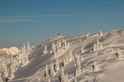 Mountains covered in snow