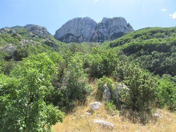 Scenic view of mountain against sky