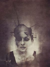 Portrait of young woman