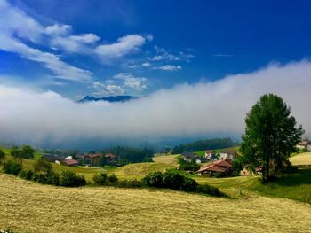 Scenic view of landscape against sky