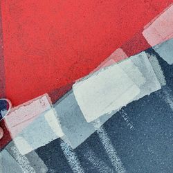 High angle view of multi colored wall