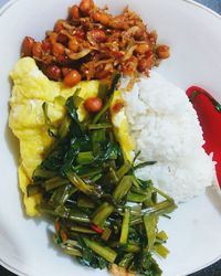 Close-up of food in plate