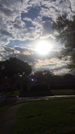 Scenic view of park against sky