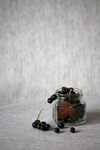 High angle view of black coffee on table