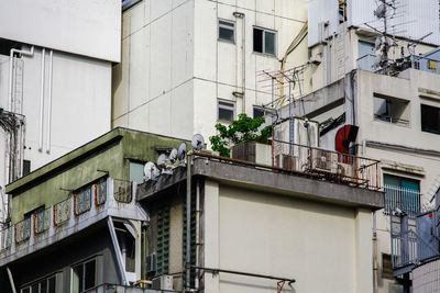 Low angle view of buildings in city