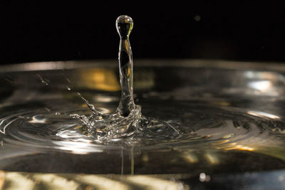 Close-up of splashing water