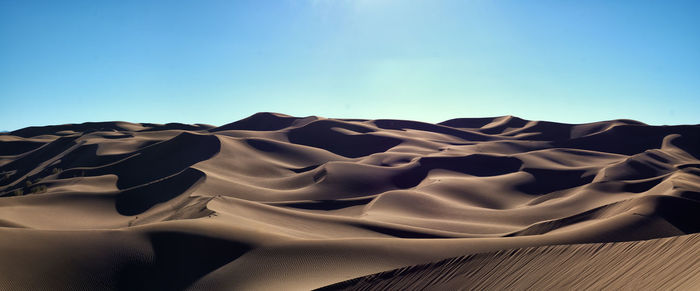 View from nature and landscapes of dasht e lut or sahara desert. middle east desert